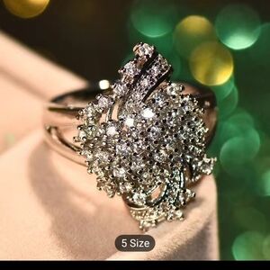 Silver Plated CZ Ring